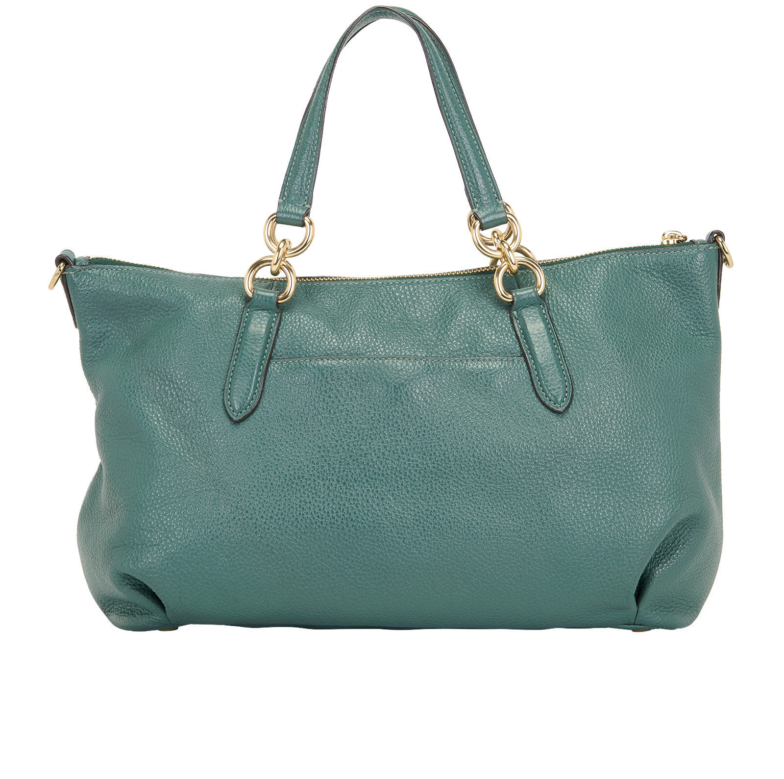 Kasey, &pound;120, Handbags, Green, Leather, Back view